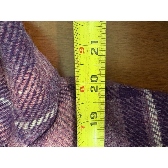 Vintage Chadwick's Wool Blazer Womens Sz 14 Boston Purple Plaid Preppy - Picture 12 of 14